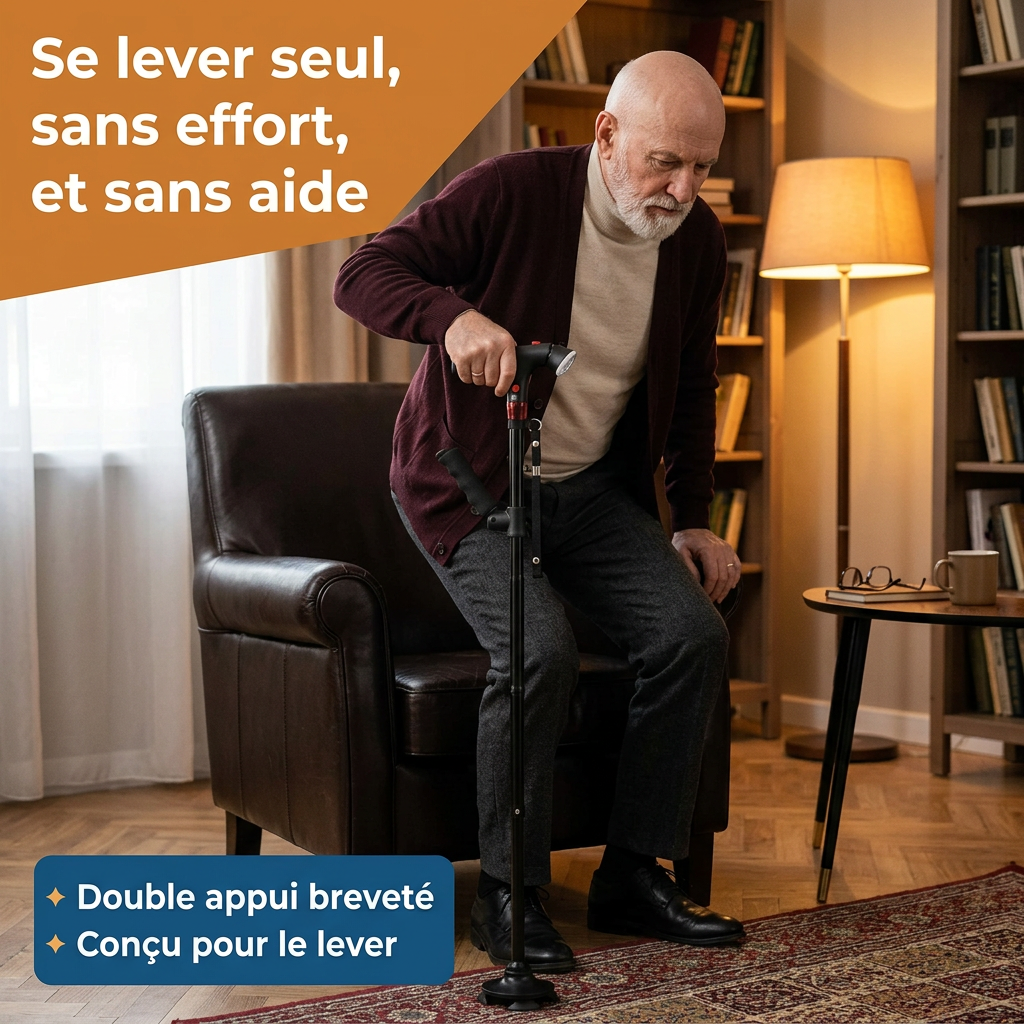 La Canne Zovly - Pour Rester Libre et en Sécurité à Tout Âge