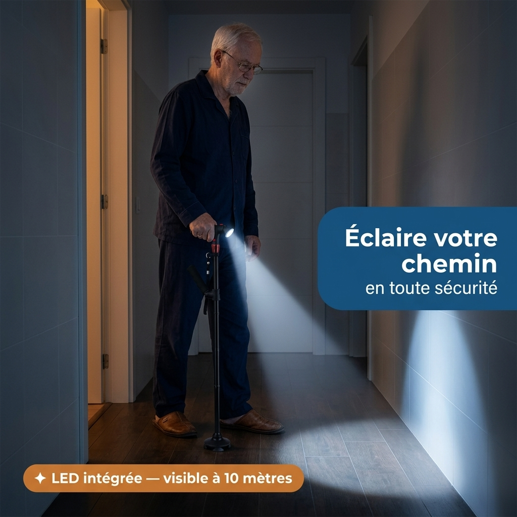 La Canne Zovly - Pour Rester Libre et en Sécurité à Tout Âge